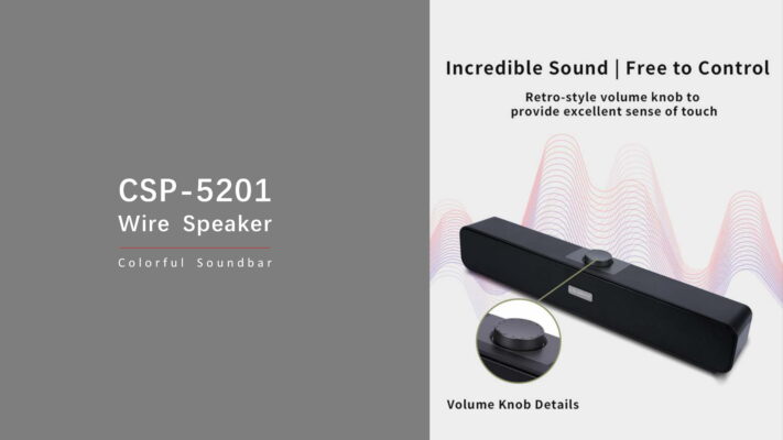 Loa COLORFUL Soundbar CSP-5201 Desktop Speaker 8